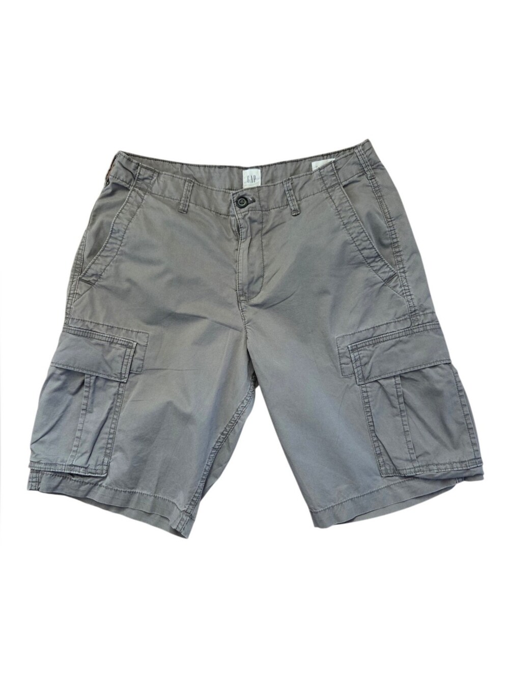 Gap Men's Gray 11" Relaxed Cargo Shorts, W31"